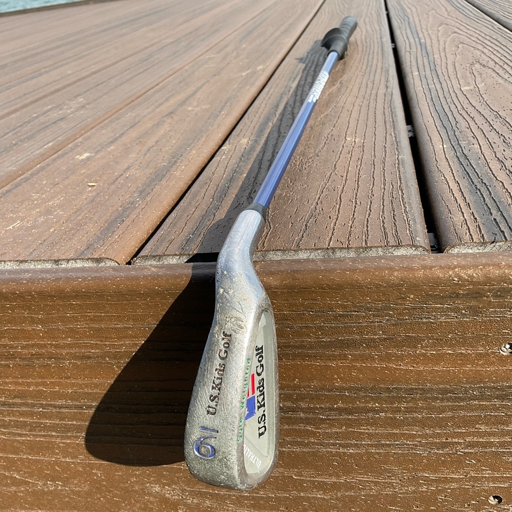 US Kids Golf Kids Flex KP2 9 Iron RH graphite with training grip 27.5”